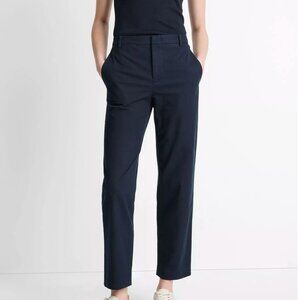 Vince, Mid-Rise Italian Stretch-Cotton‎ Chino Pant, Navy, Size 10